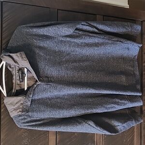 Men's long sleeve, dressier hoodie. Banana Republic.